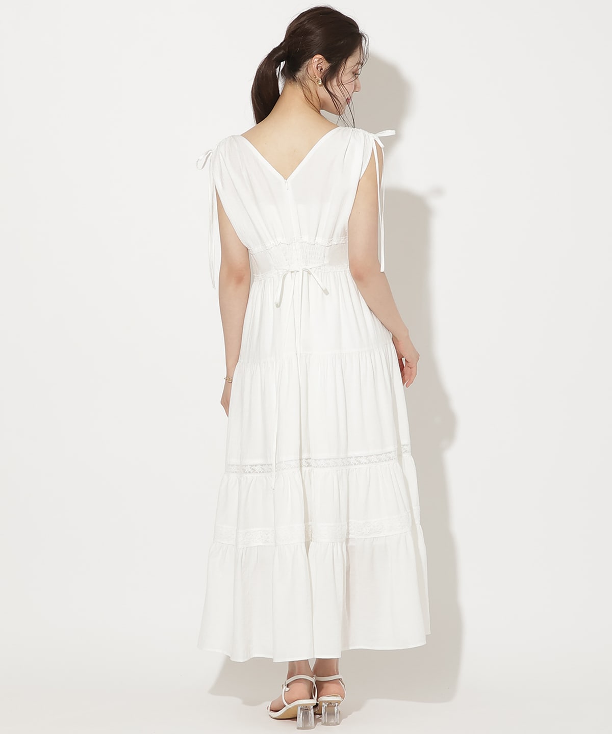 【6/11(thu)10時発売】ドロストショルダーティアードワンピース