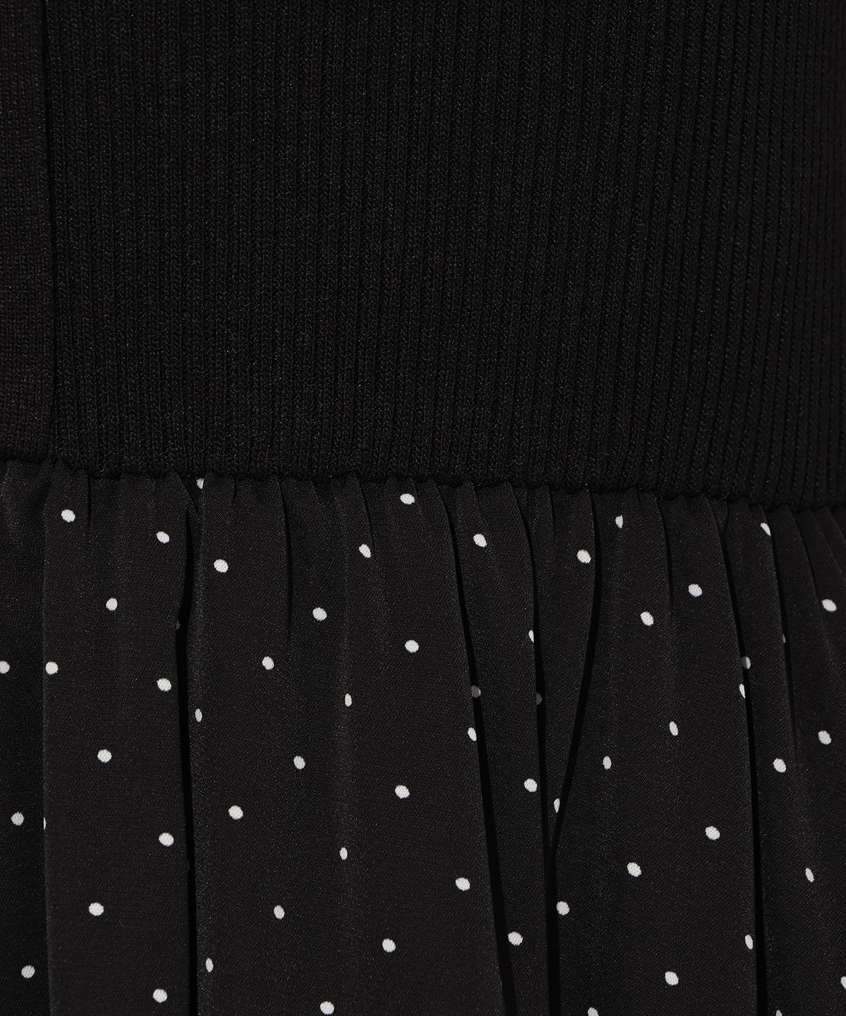 アシメティアードニットコンビワンピース