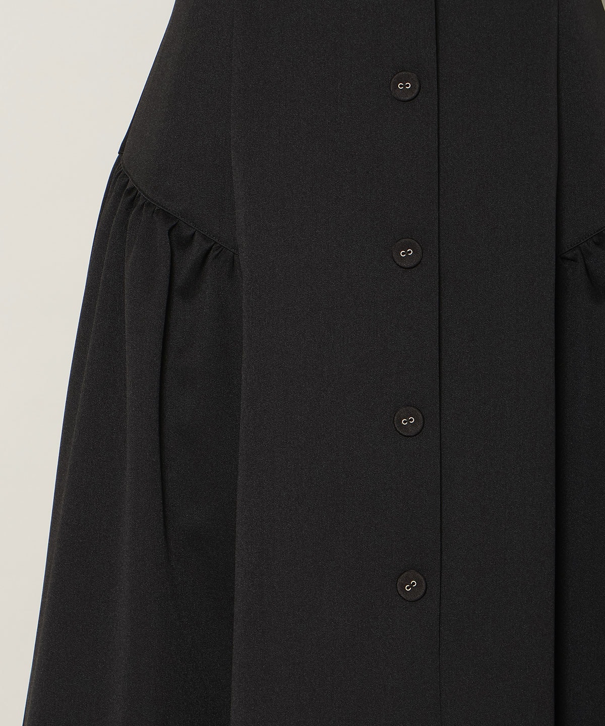 ギャザー切替ストラップキャミワンピース