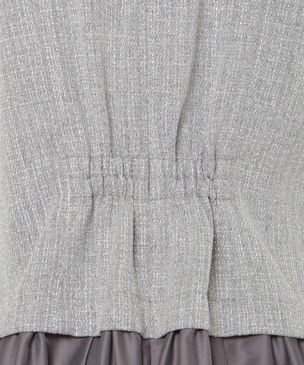 ツイードドッキングジレワンピース