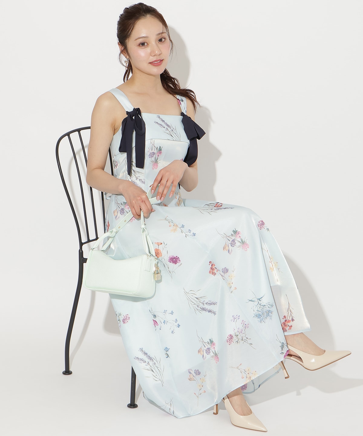 【3/12(thu)10時発売】ボタニカルフラワーシアータックワンピース