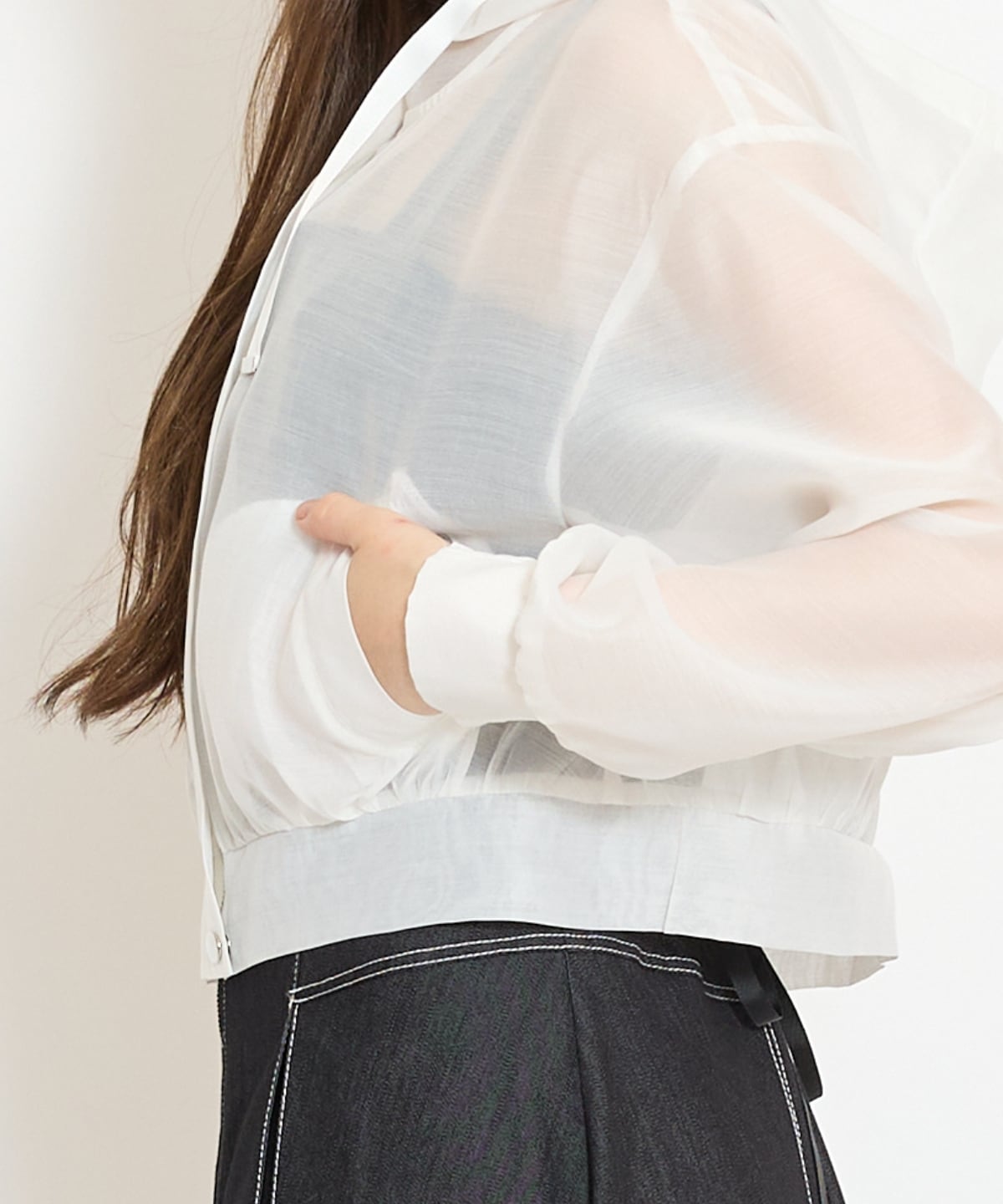 シアーフードブルゾン