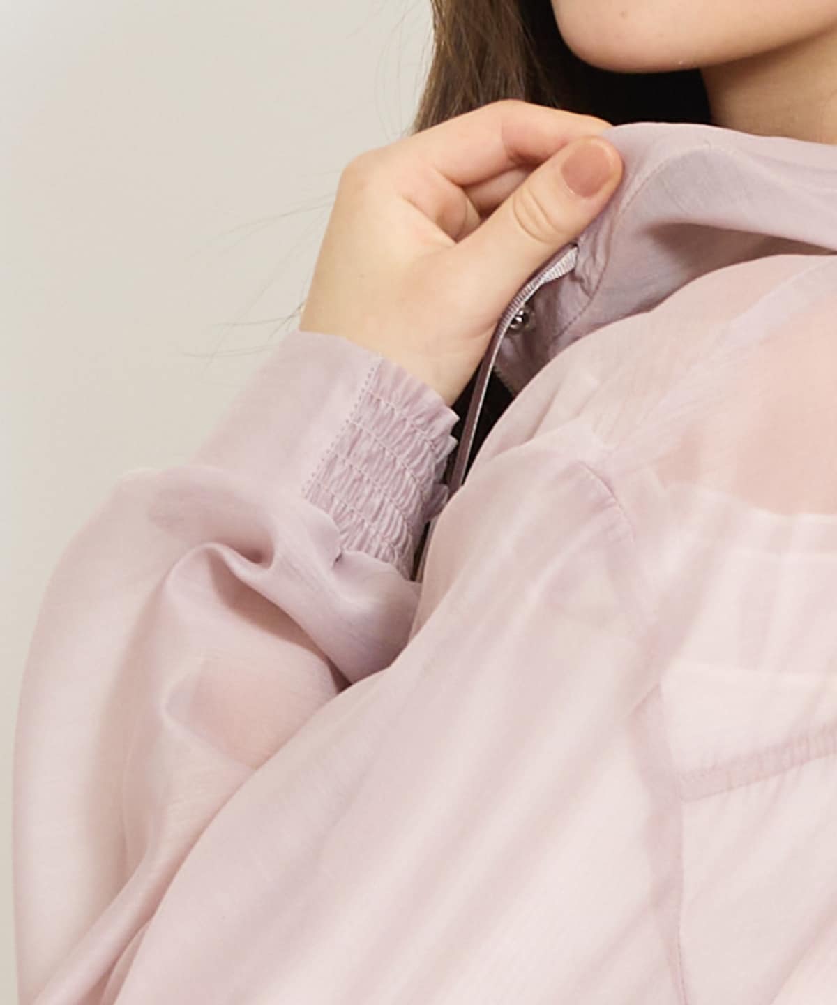 シアーフードブルゾン