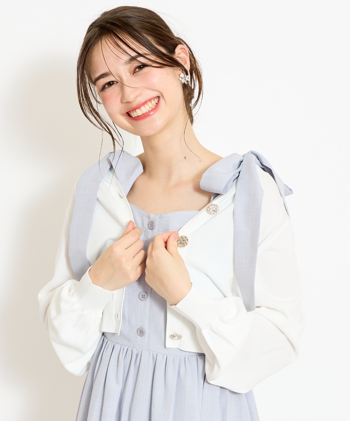 アソートボタンUVカットカーディガン