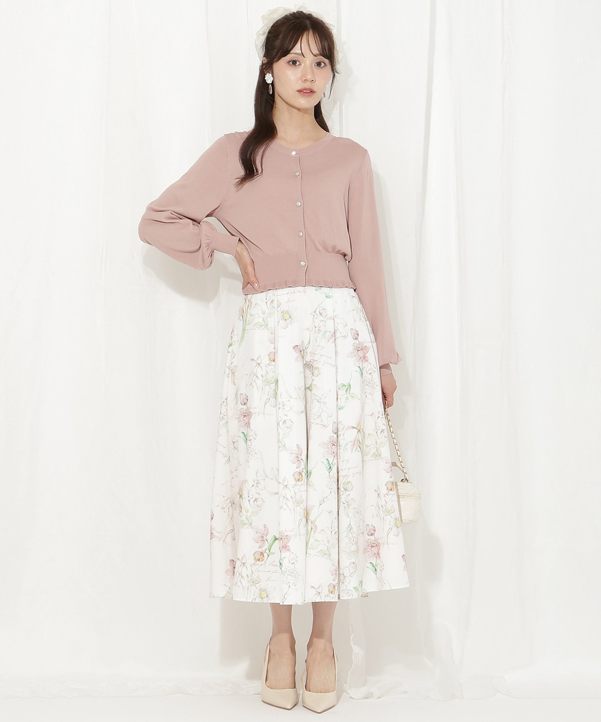 フリルヘムUVカットカーディガン