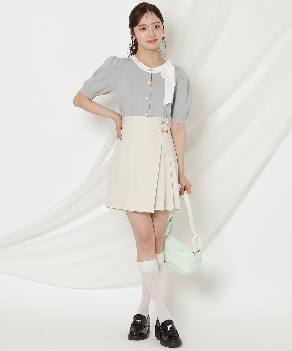 【2/27(fri)発売】リボンパフカーディガン