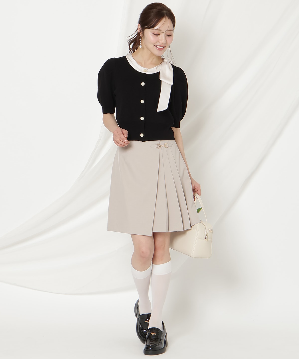 【2/27(fri)発売】リボンパフカーディガン