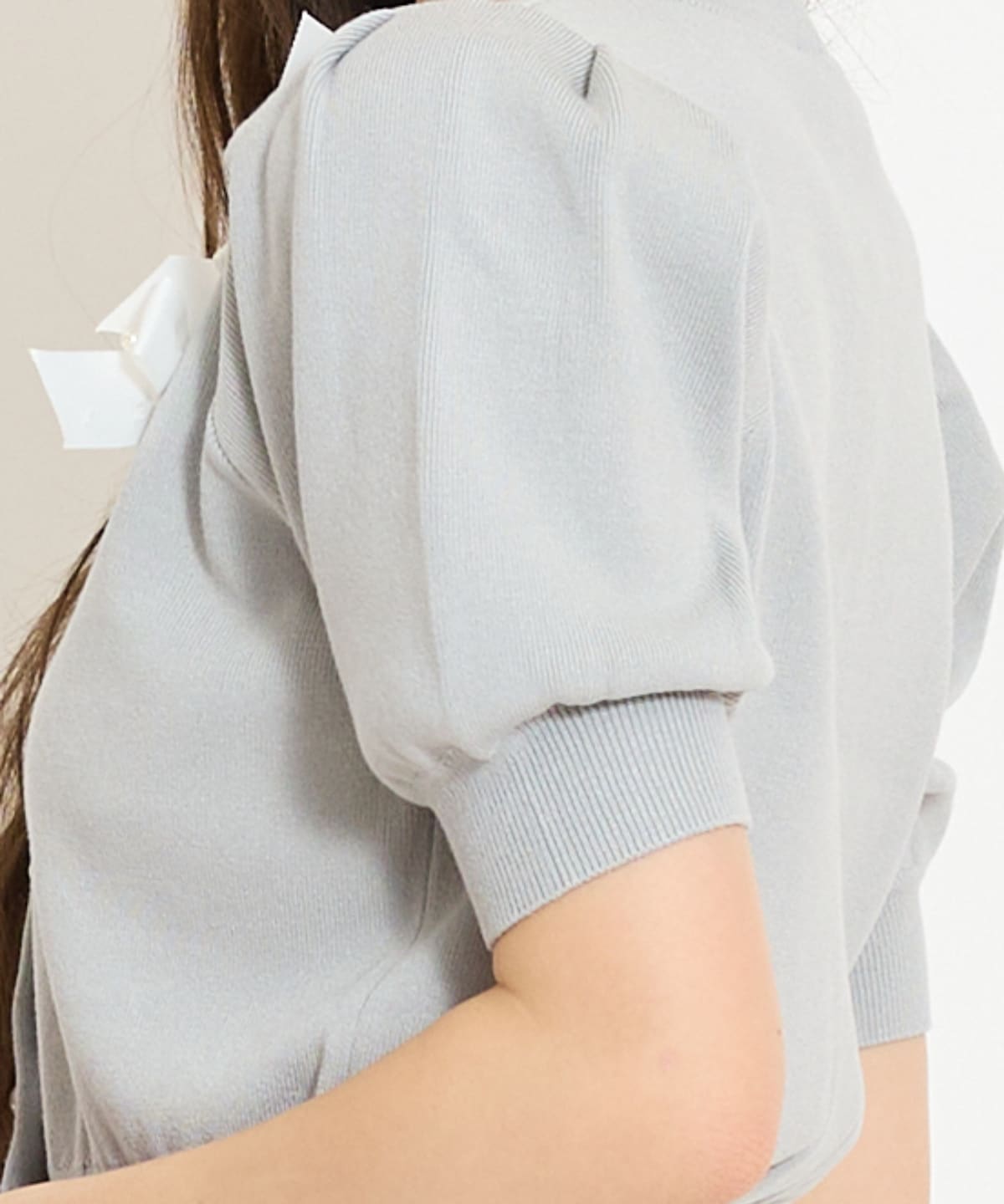 リボンデコレーションカーディガン