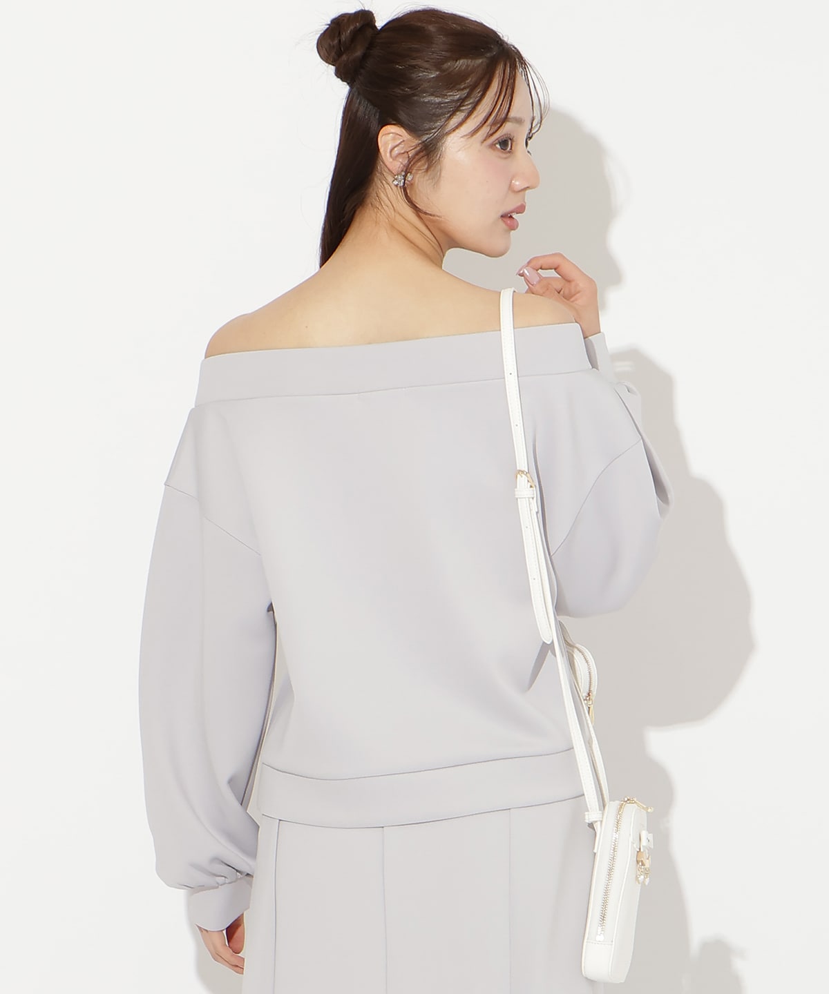 【3/12(thu)10時発売】ダブルZIPオフショルスウェットトップス