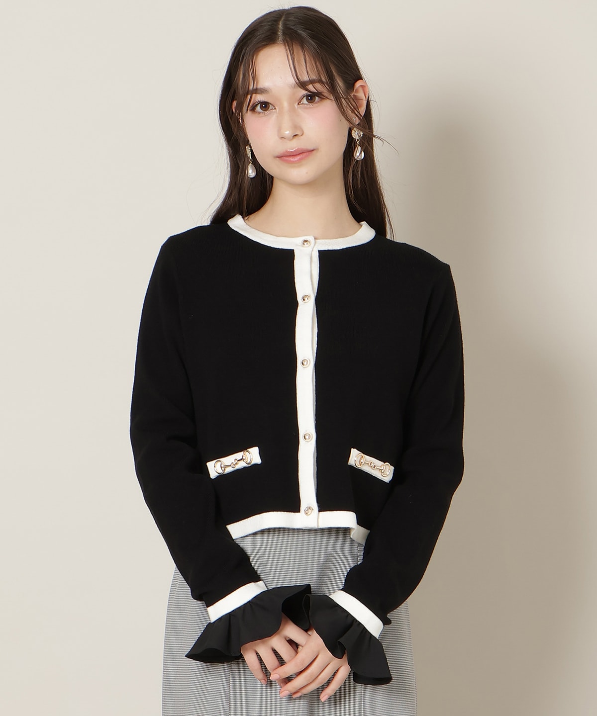 フリルカフスインナートップス