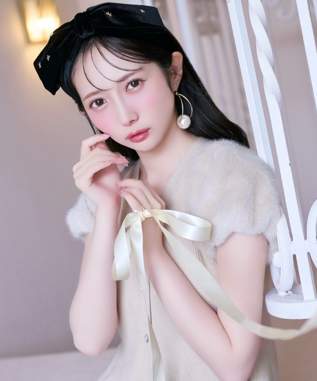 リボンモチーフカチューシャ
