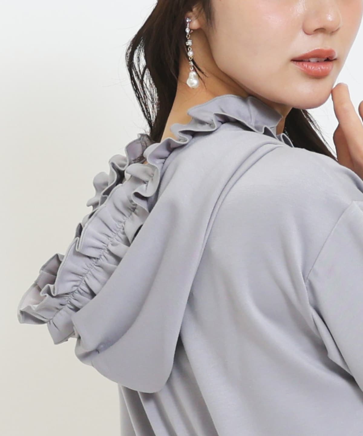 【9/17(thu)10時発売】WILLSELECTION×マイメロディ&クロミ 刺繍フリルフードパーカーワンピース