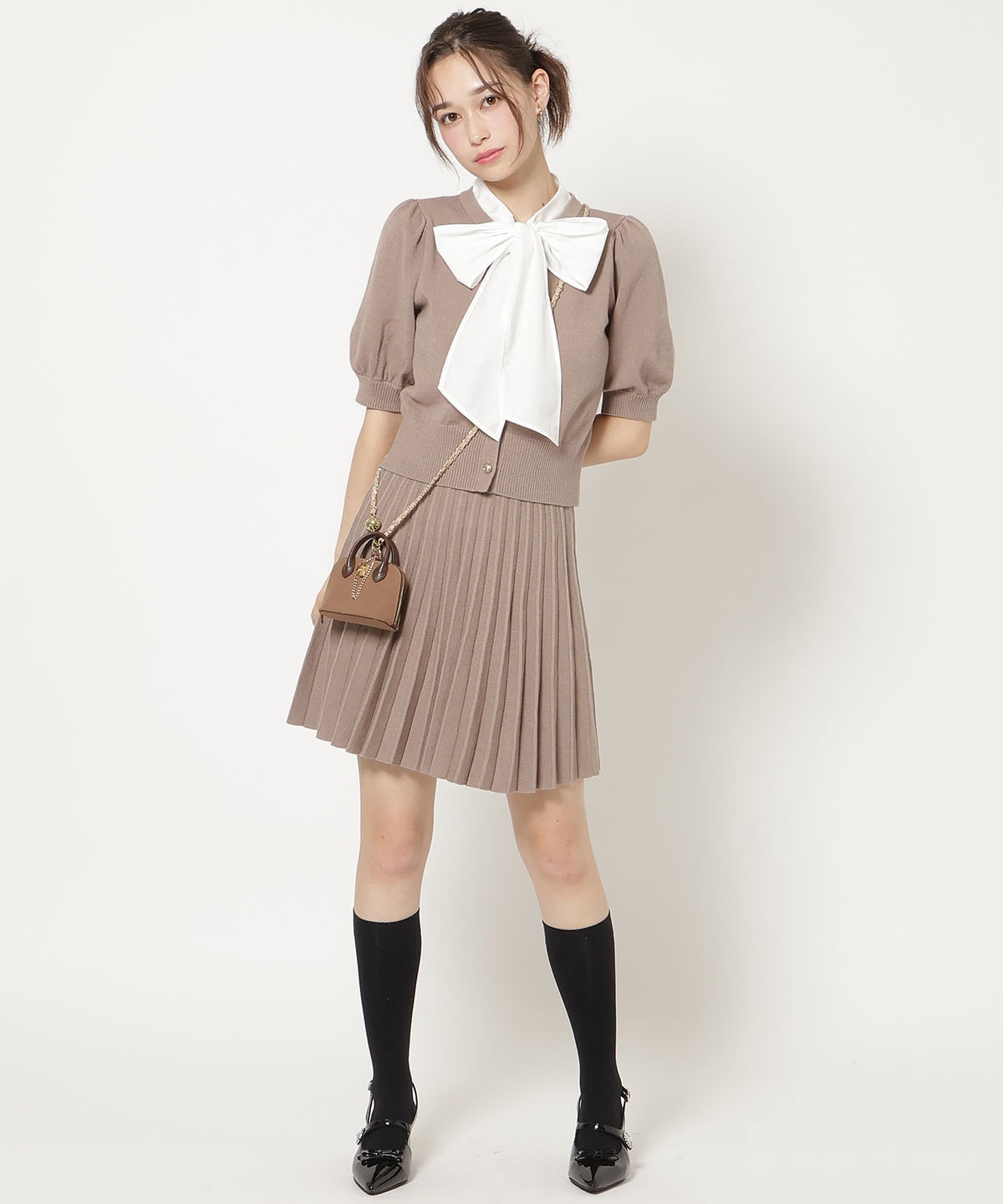 【9/10(thu)10時発売】リボンタイドッキングパフニット