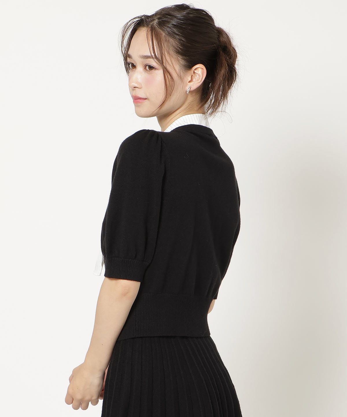 【9/10(thu)10時発売】リボンタイドッキングパフニット