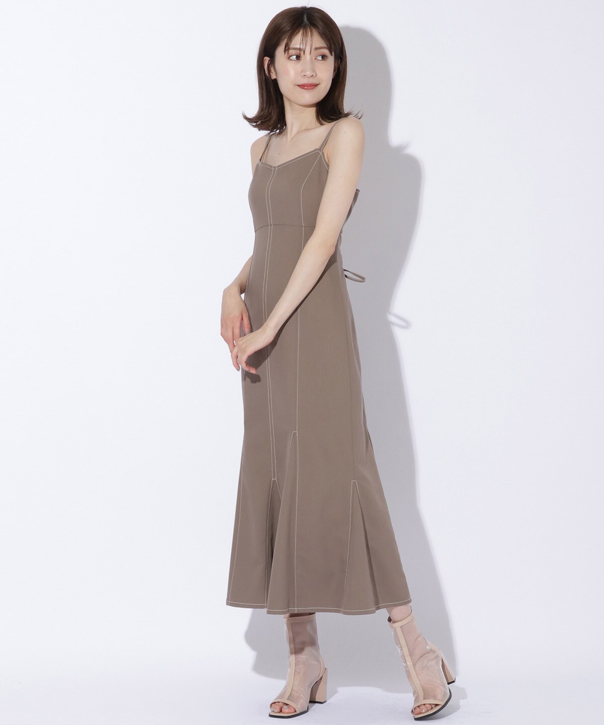 ストレッチジャケット ワンピースセットアップ M ダークブラウン And Couture 公式オンラインショップ バーンデストローズ