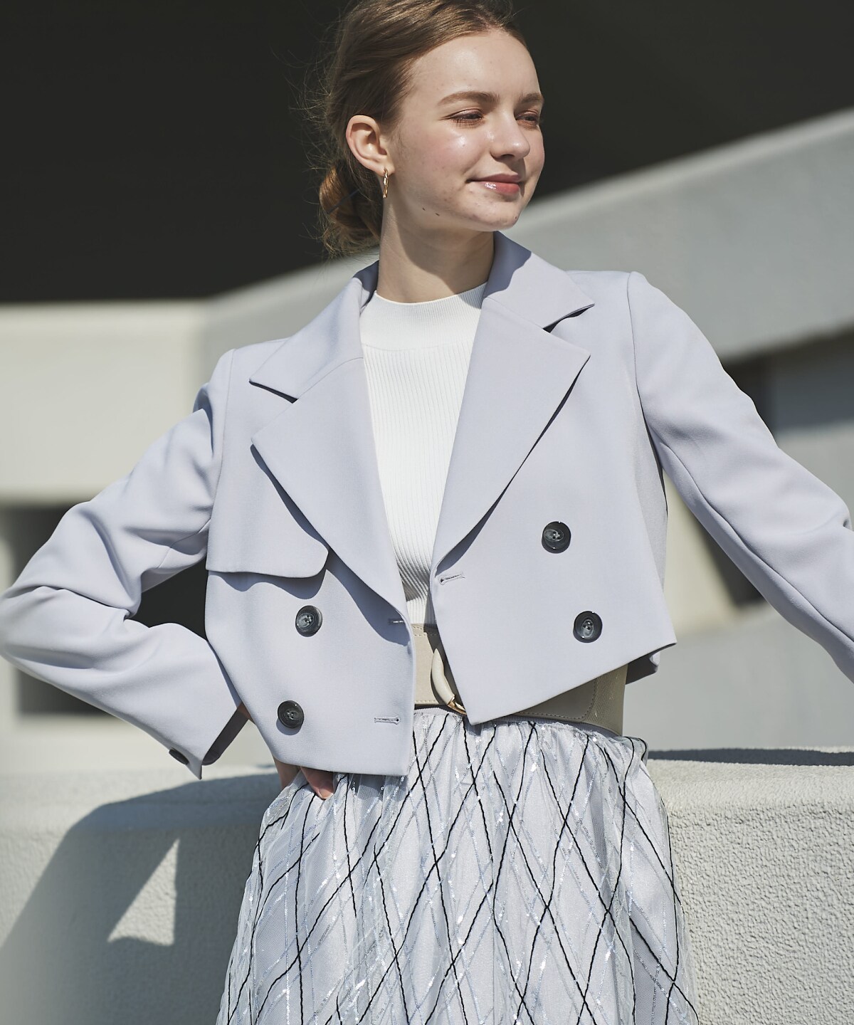 ダブルクロスショートトレンチ