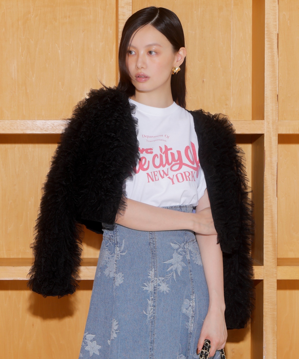 チュールフリルジャケット