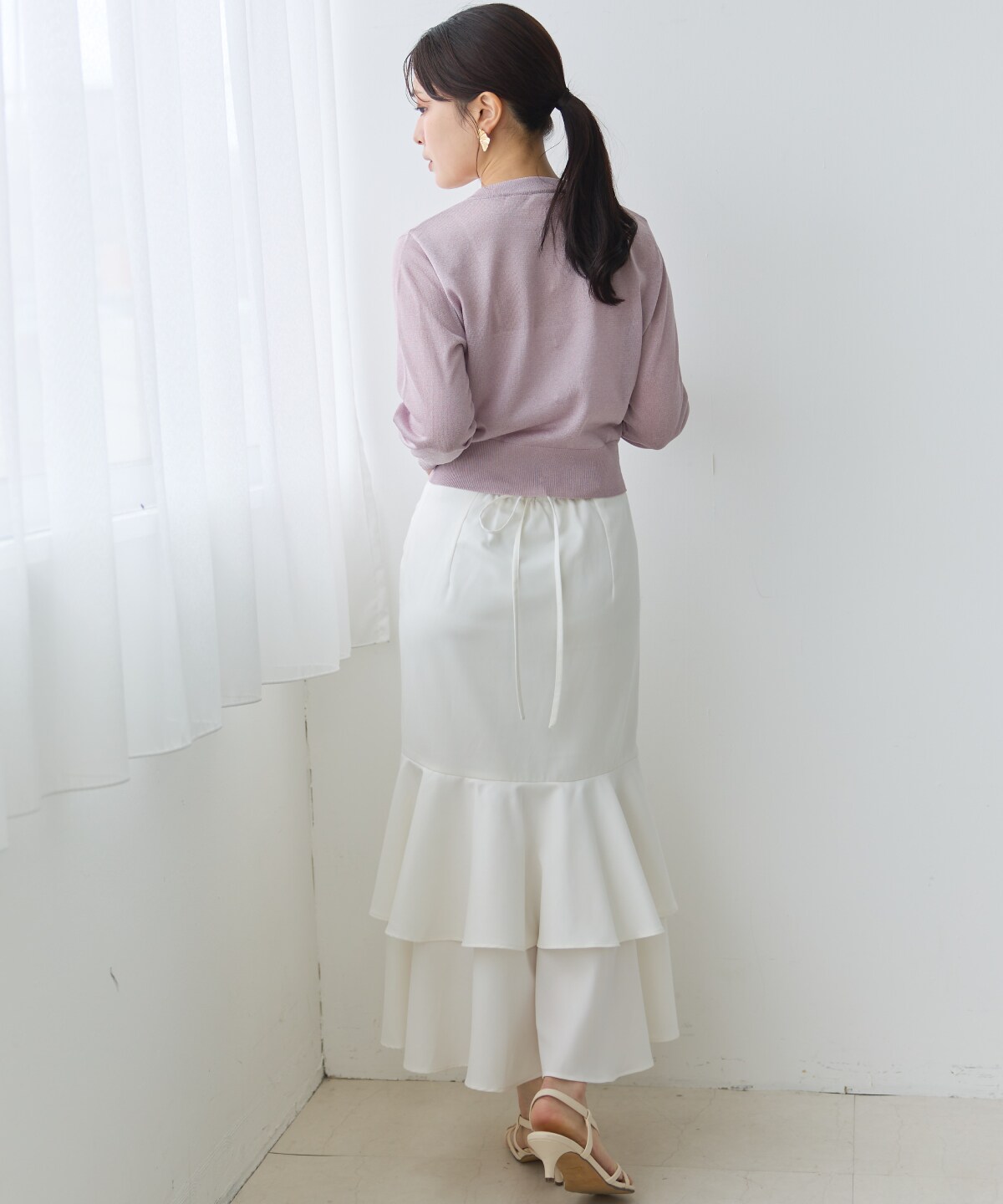 22No.262H ファッション MACHATT マチャット アシメフリルスカート 