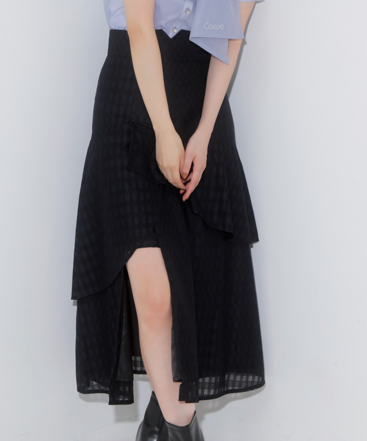 レースティアードスカート