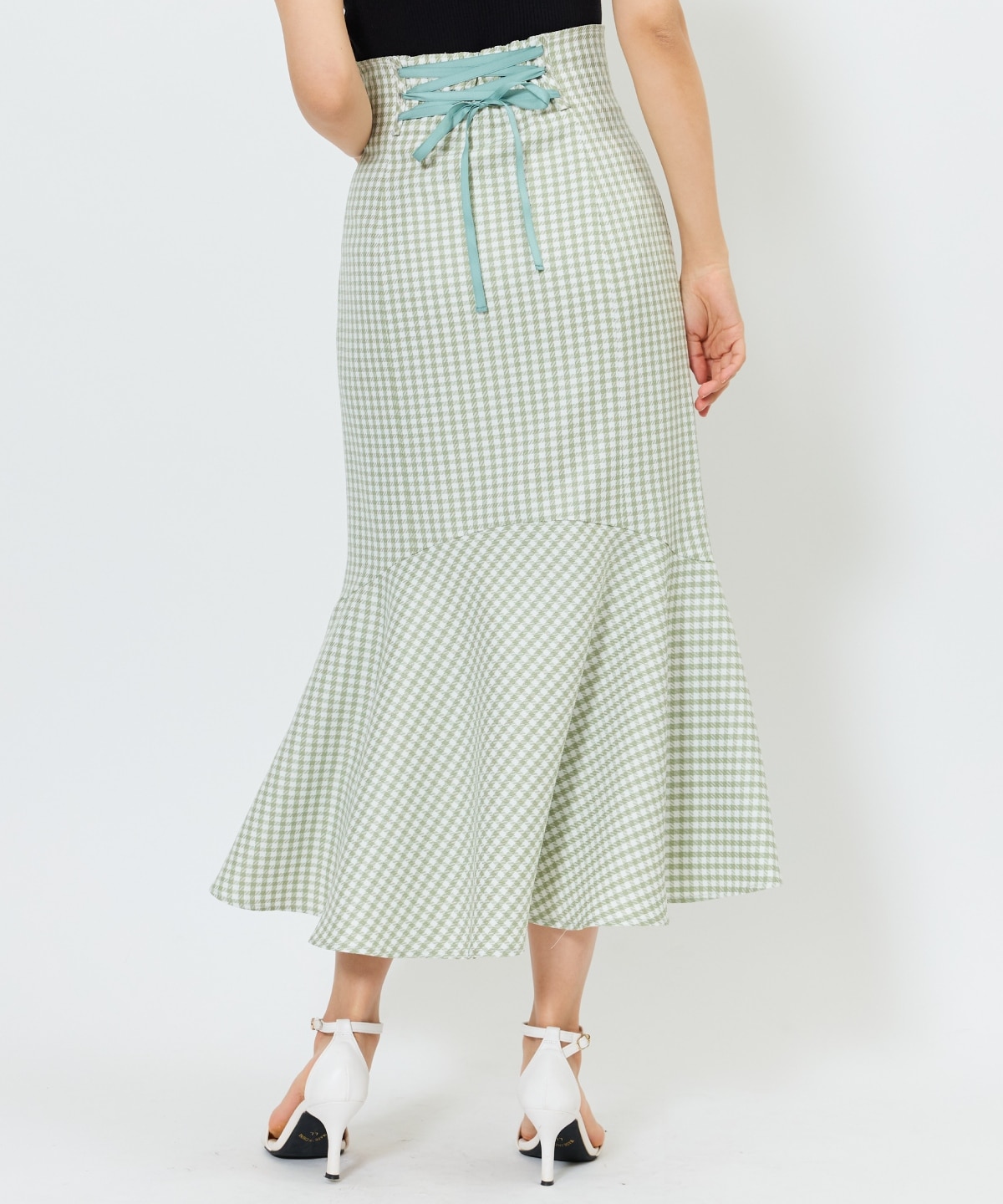 千鳥柄マーメイドスカート