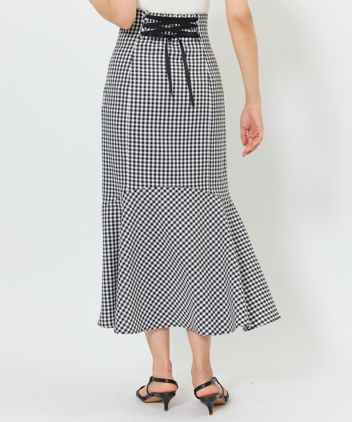 千鳥柄マーメイドスカート