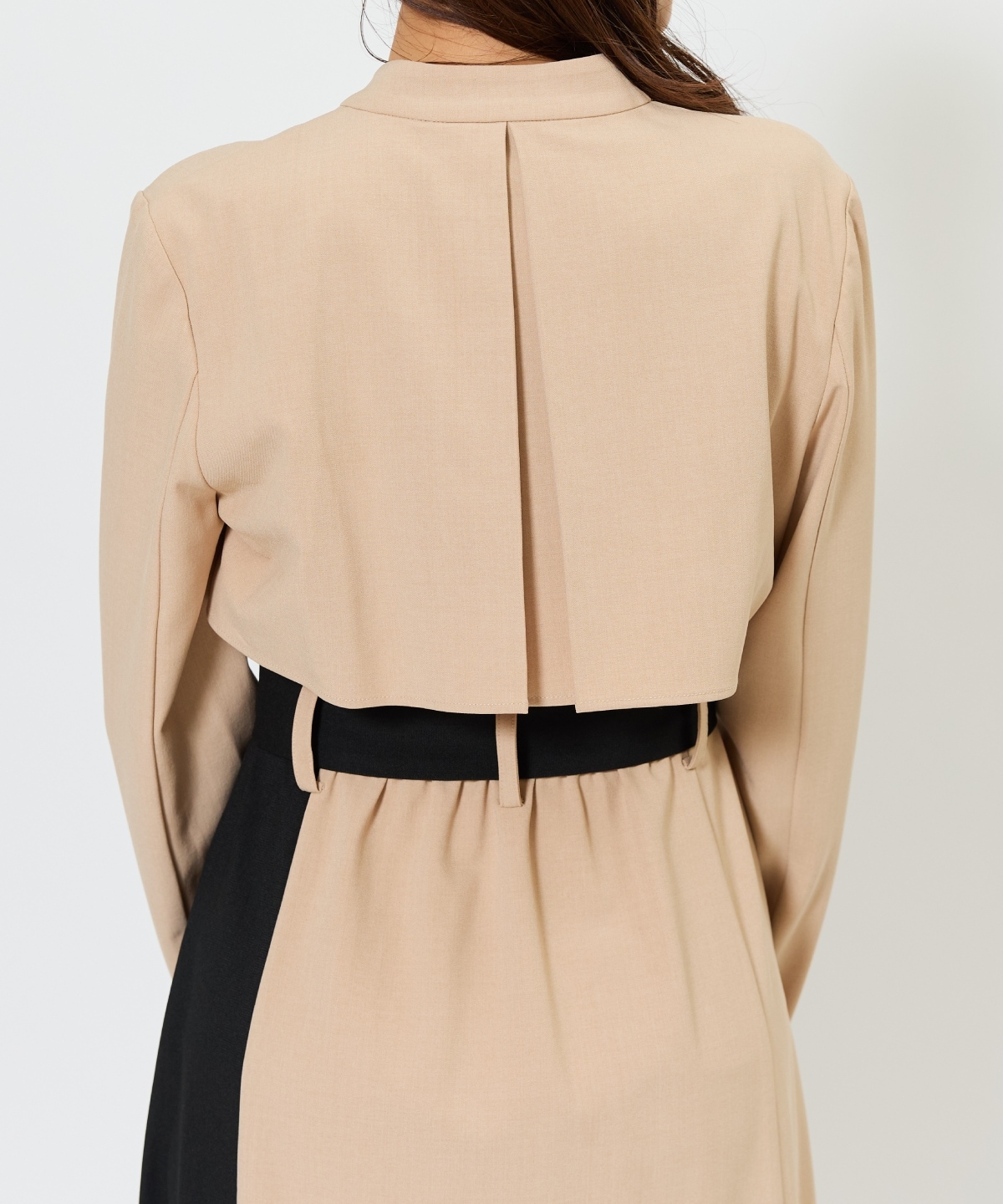 バイカラーカシュクールワンピース