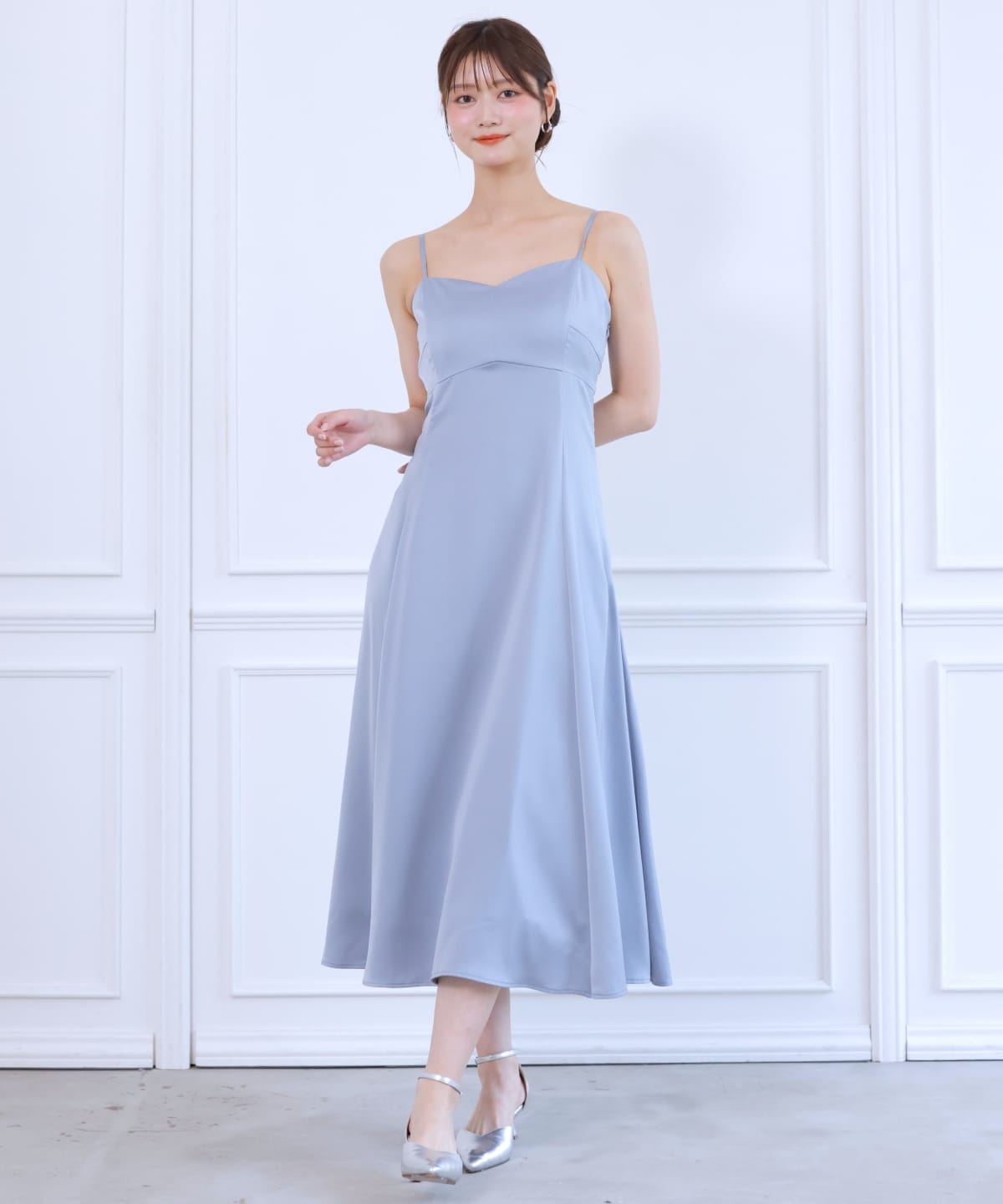 チュールケープセットドレス