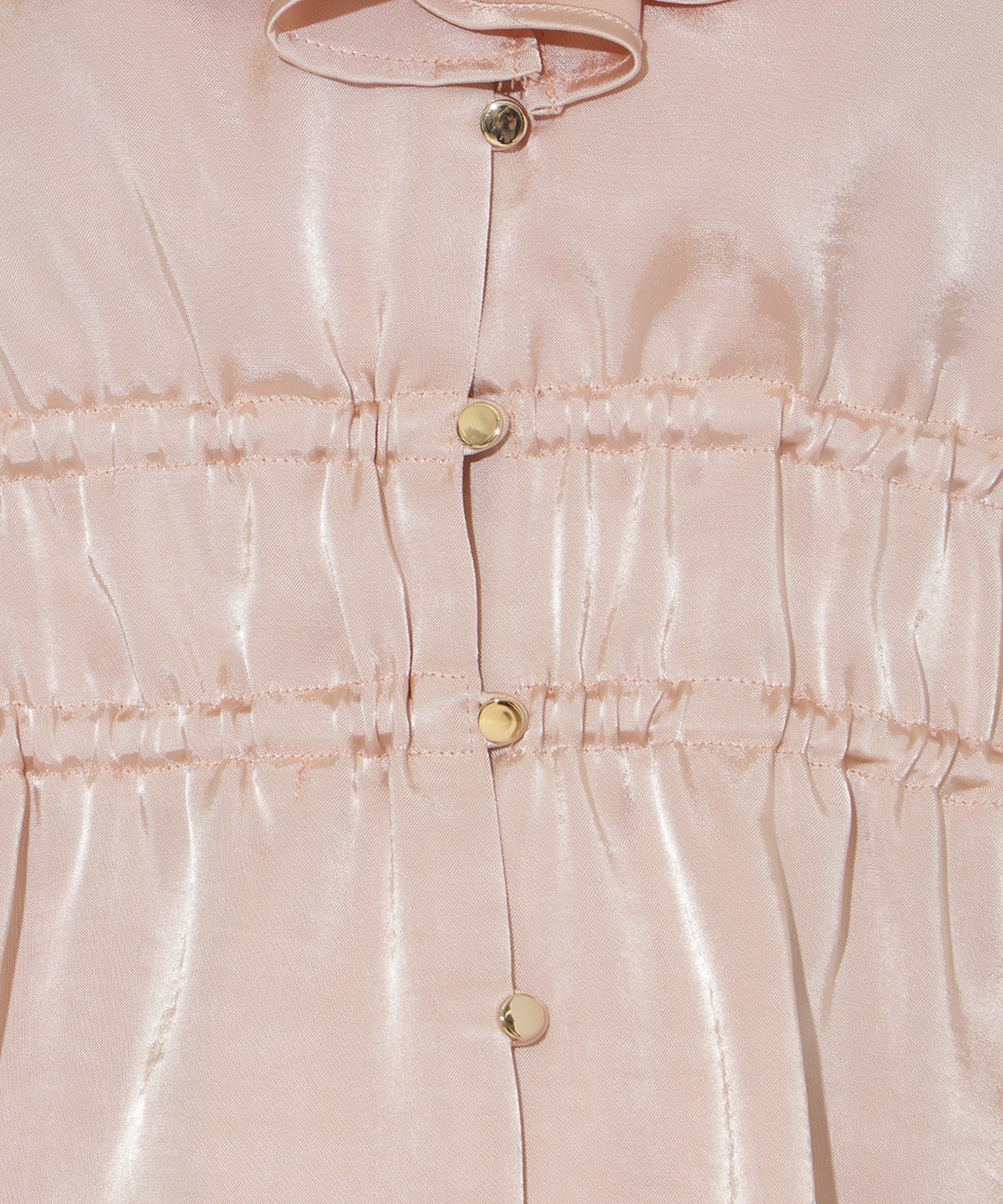 ウエストシャーリングブラウス