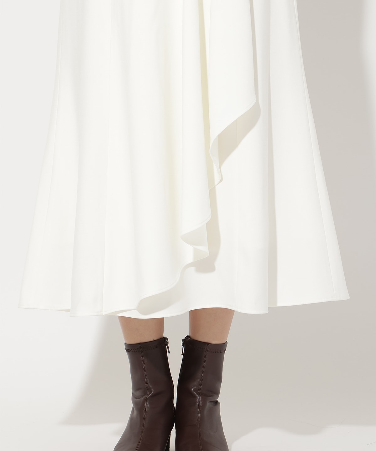 サイドリブラッフルマーメイドスカート