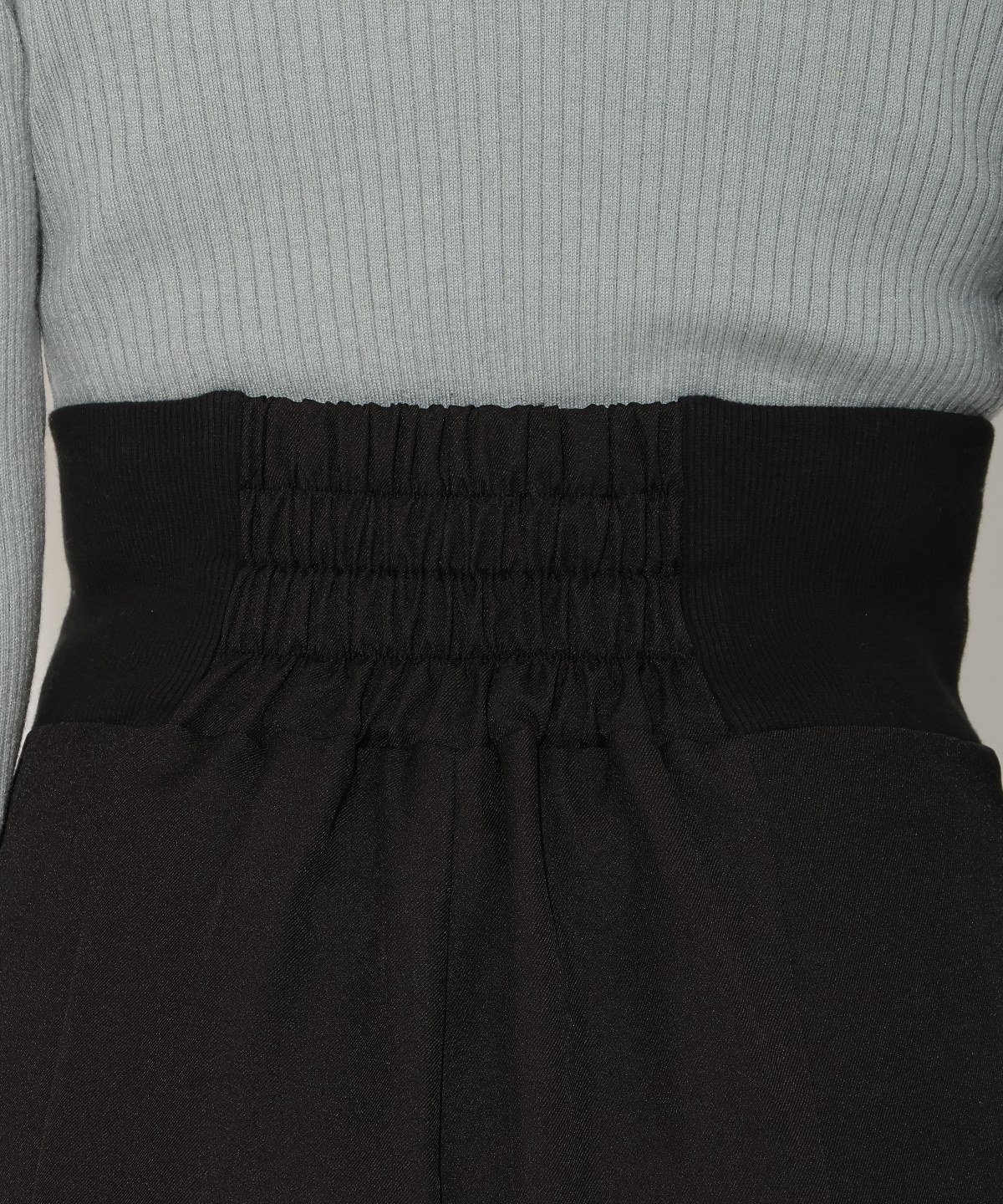 ウエストリブワイドパンツ