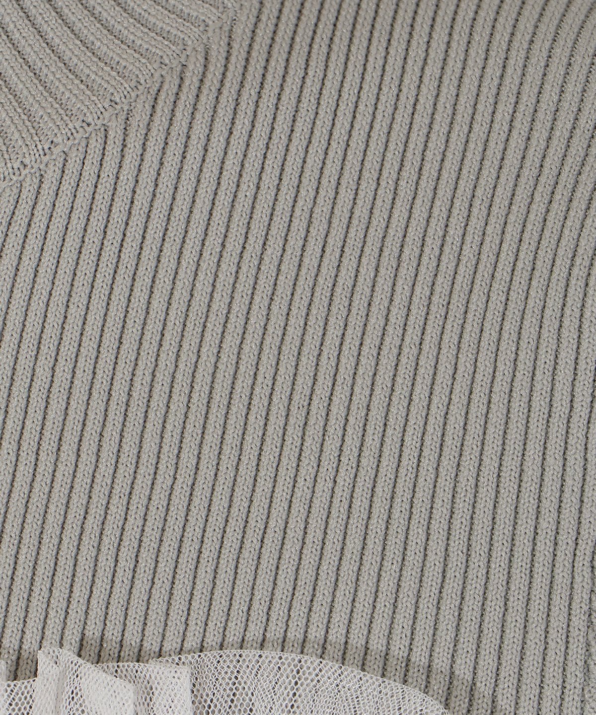 チュールギャザードッキングワンピース