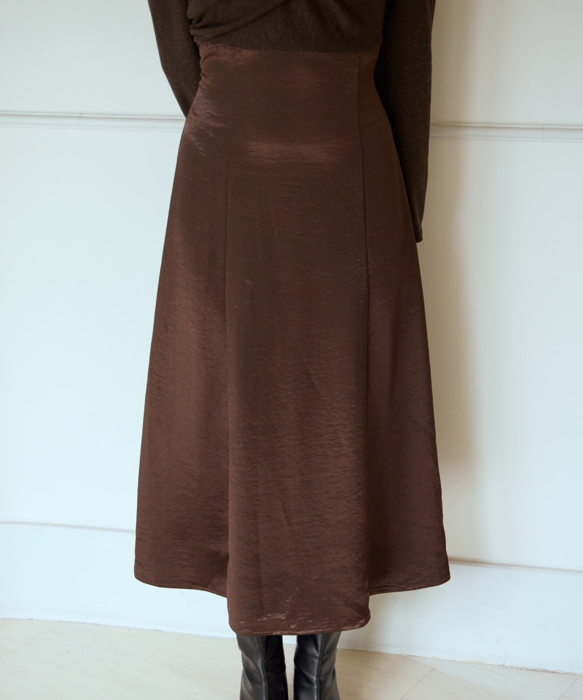 サテンドッキングワンピース