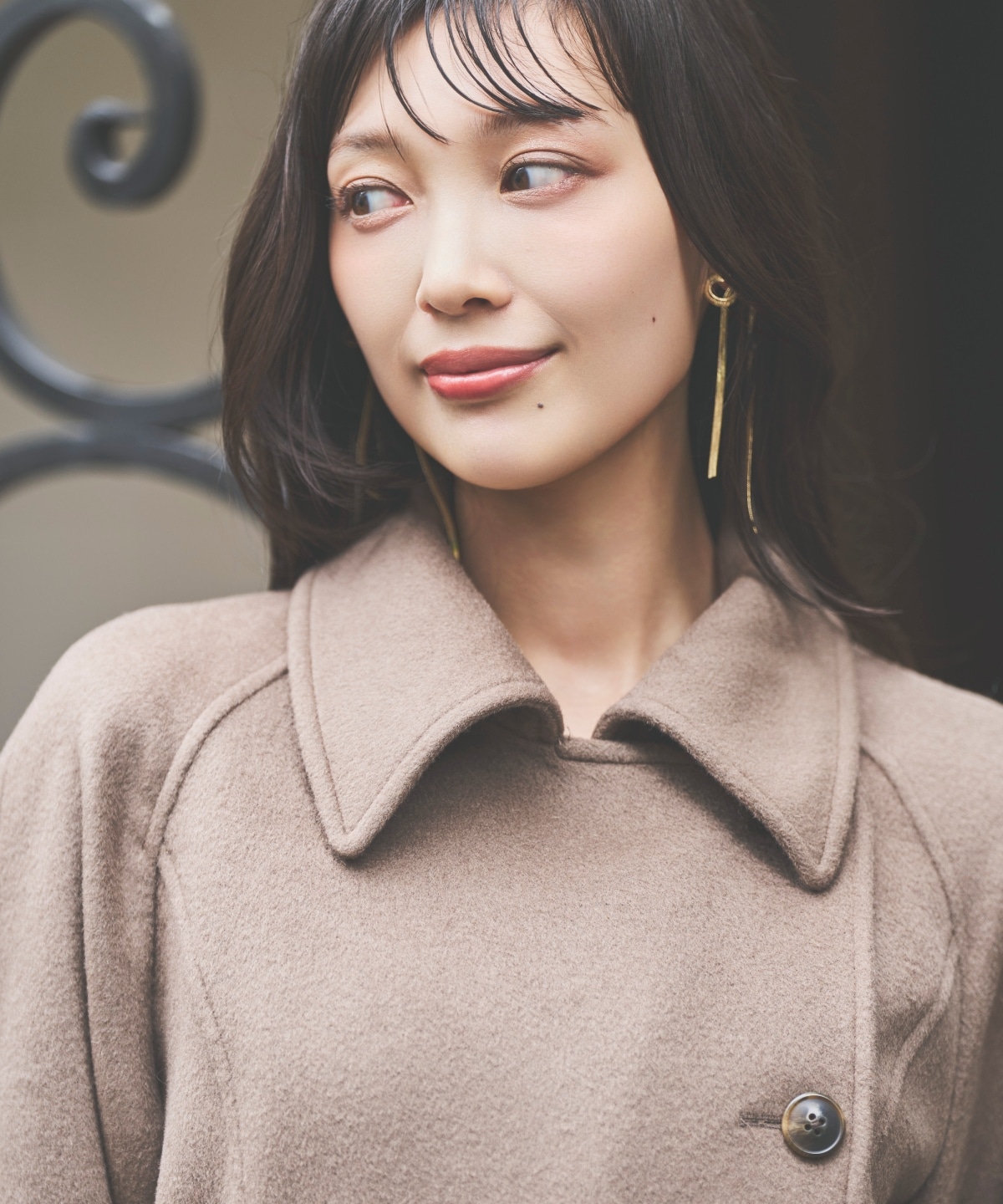 ウールビーバーロングコート