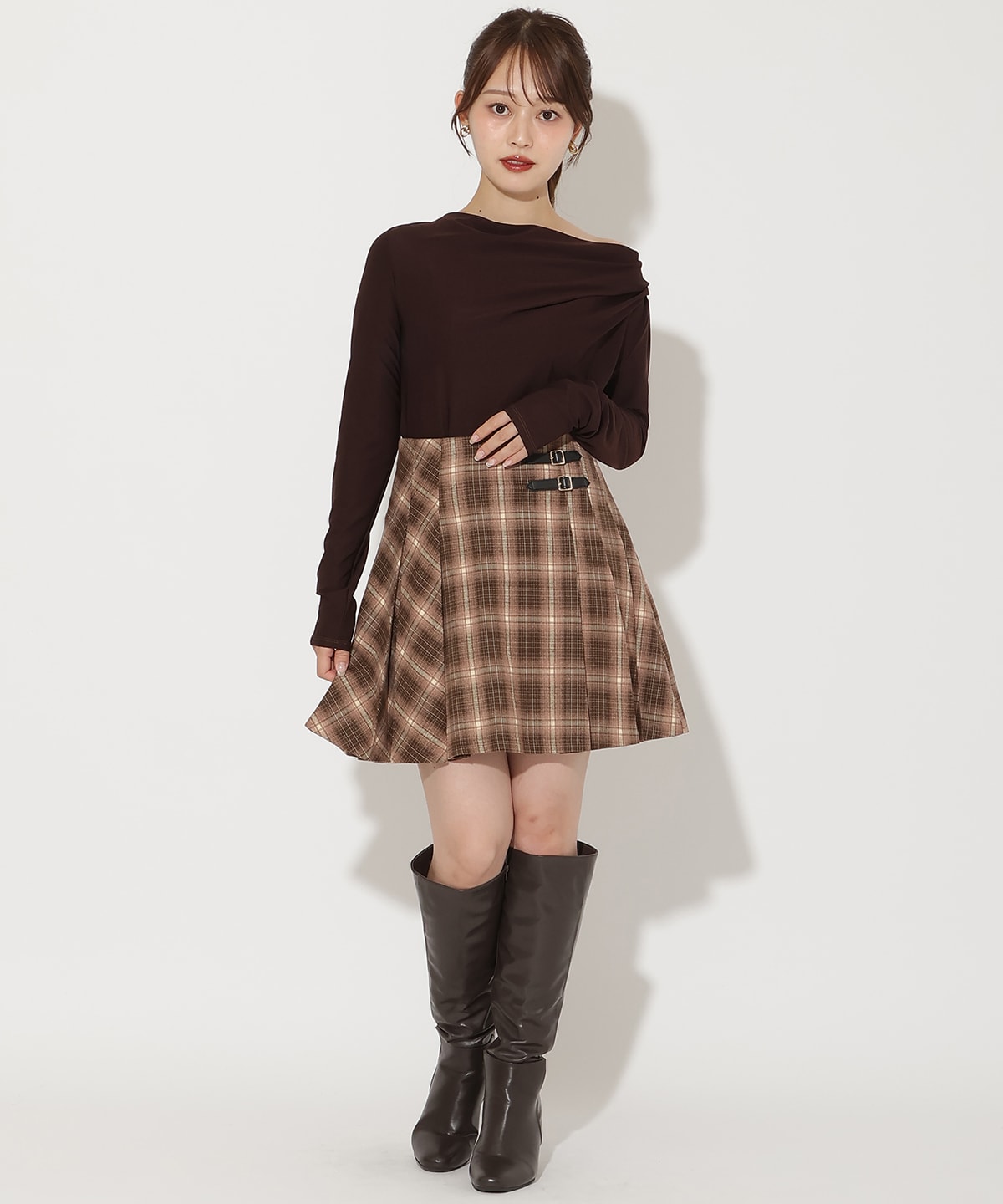 ドレープカットソー