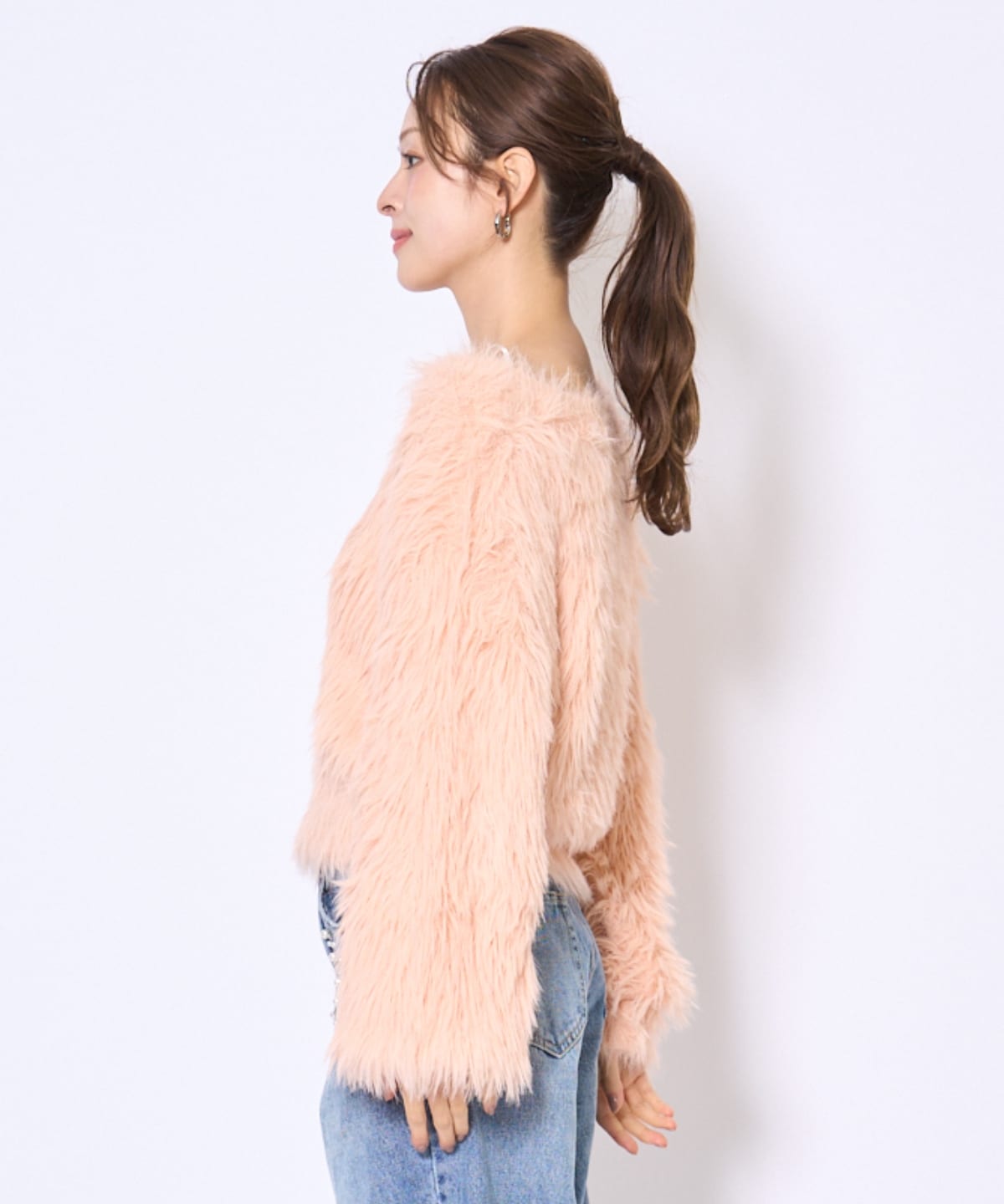 ロングフェザープルオーバー