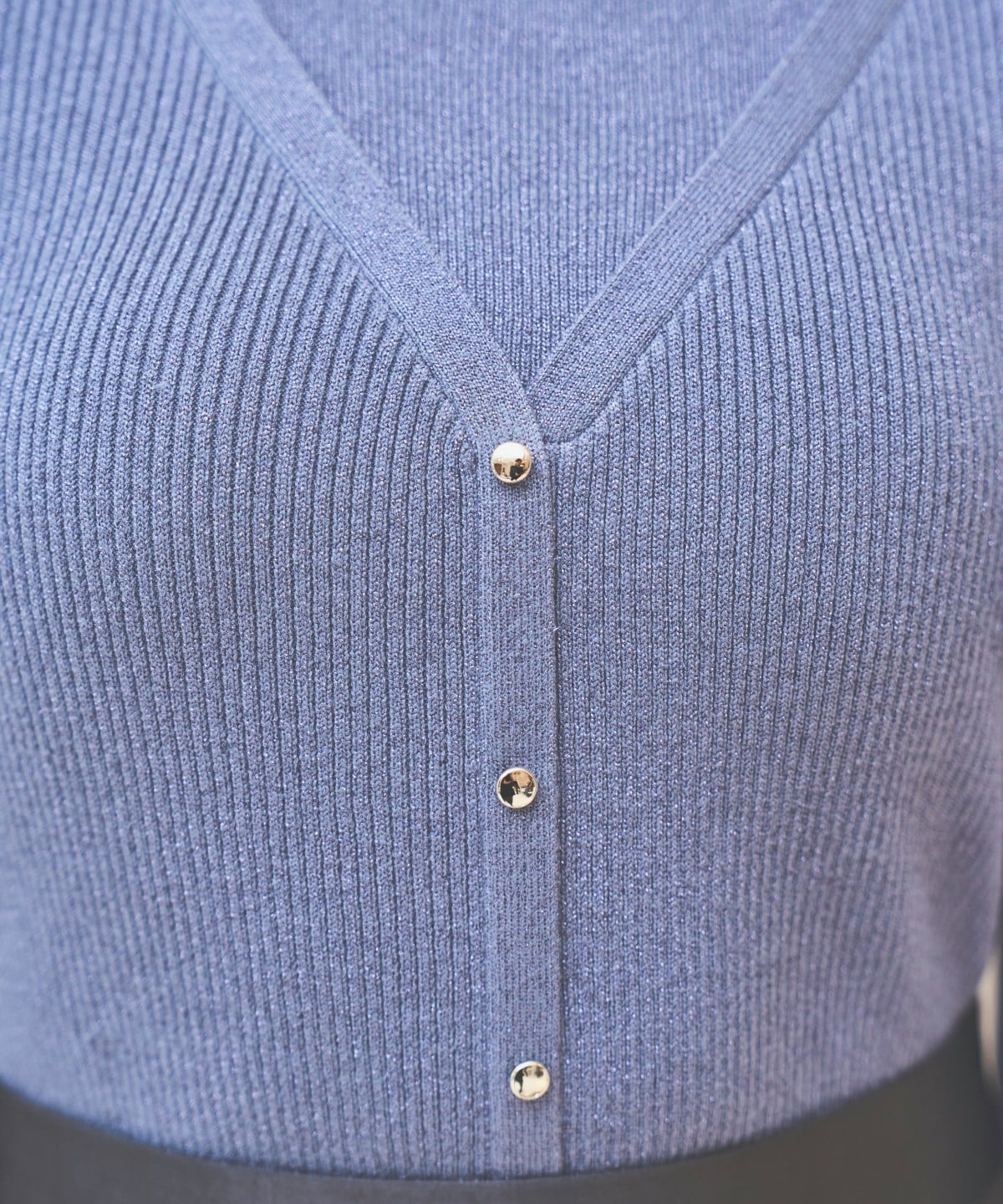 ホルタードッキングカーディガン風プルオーバー