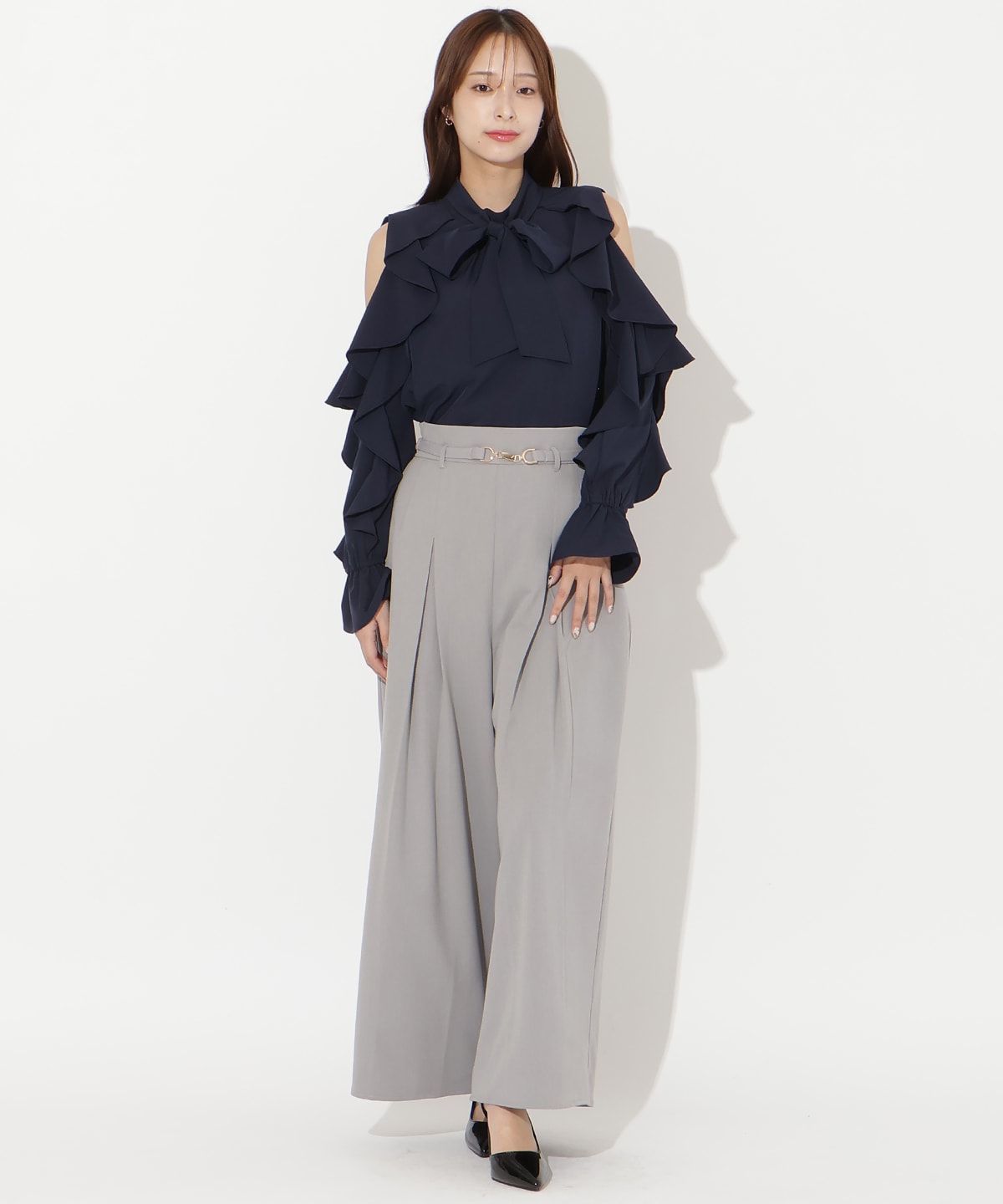 【先行予約受付中】フリルボウタイブラウス