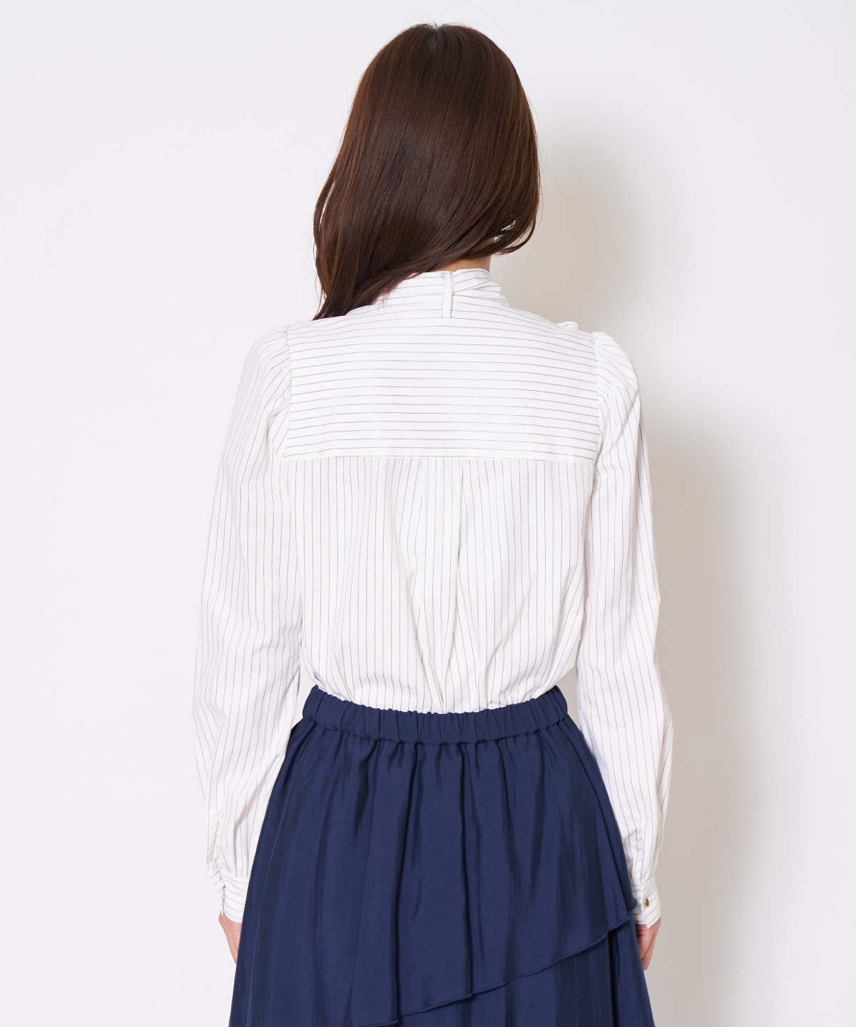 【先行予約受付中】バタフライリボンストライプブラウス