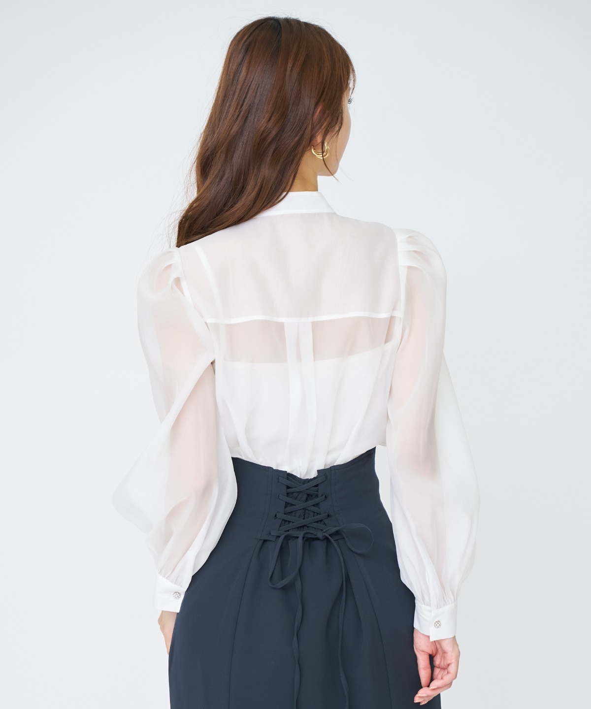 【先行予約受付中】シアーボウタイブラウス