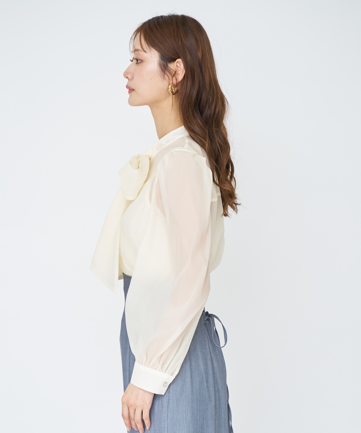 【先行予約受付中】シアーボウタイブラウス
