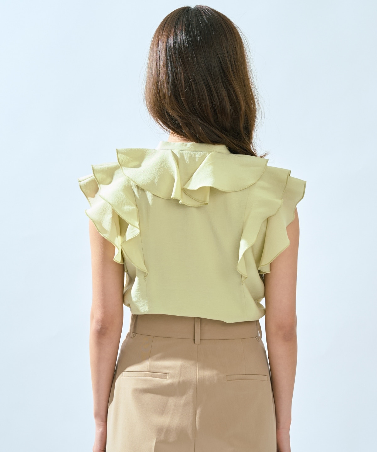 【先行予約受付中】フレンチスリーブラッフルブラウス