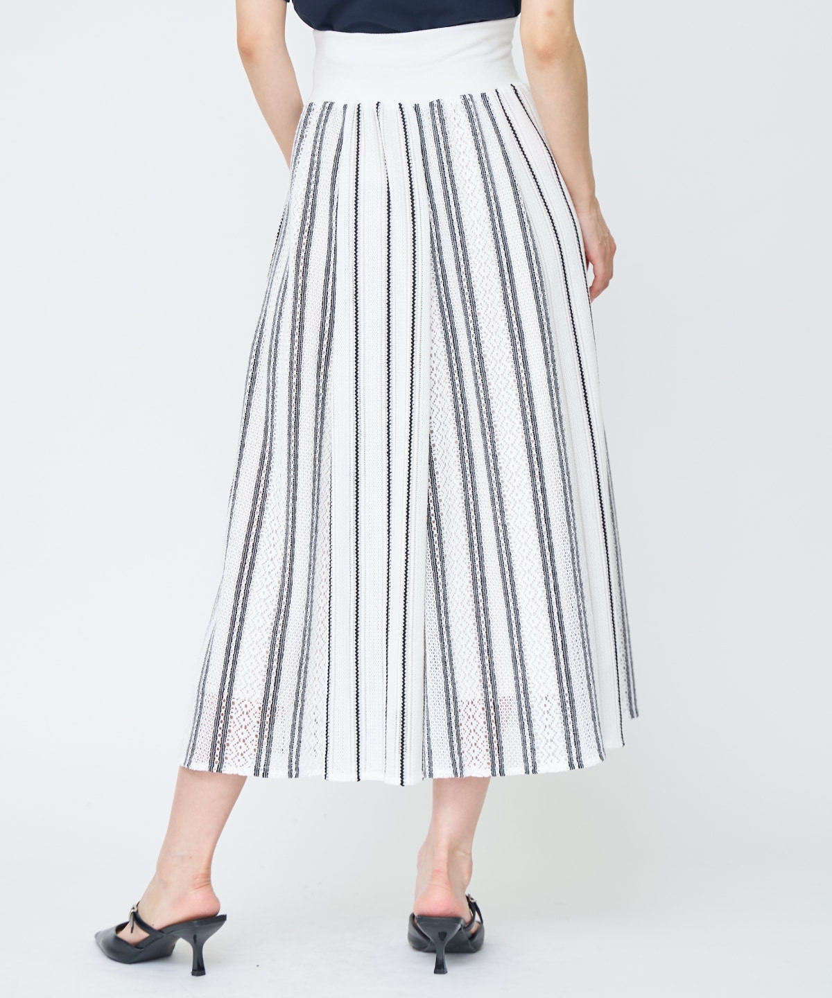 ラッセルストライプロングスカート