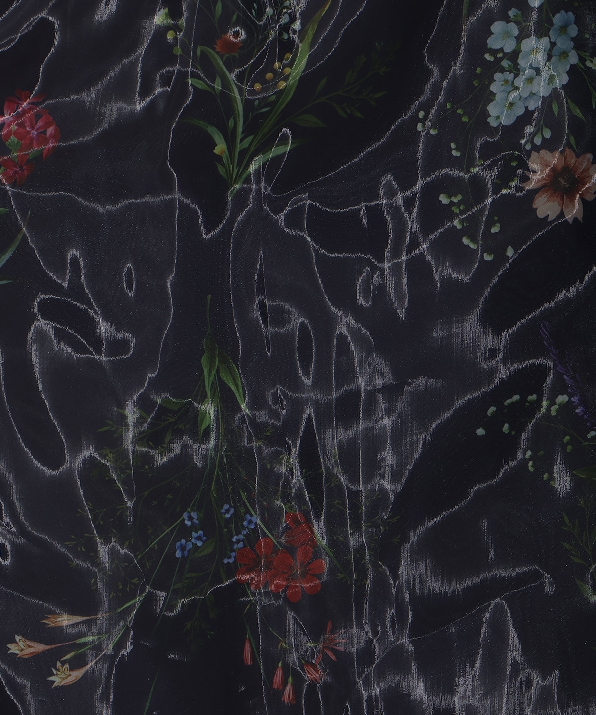 【先行予約受付中】フラワーオーガンジーフレアスカート