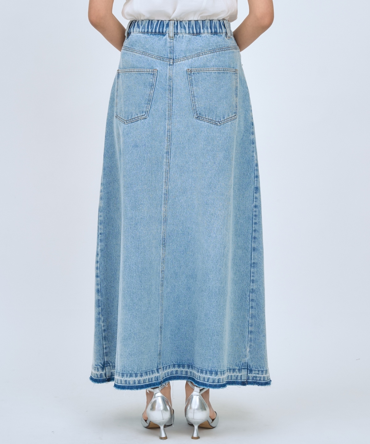 【先行予約受付中】デニムタックフレアスカート