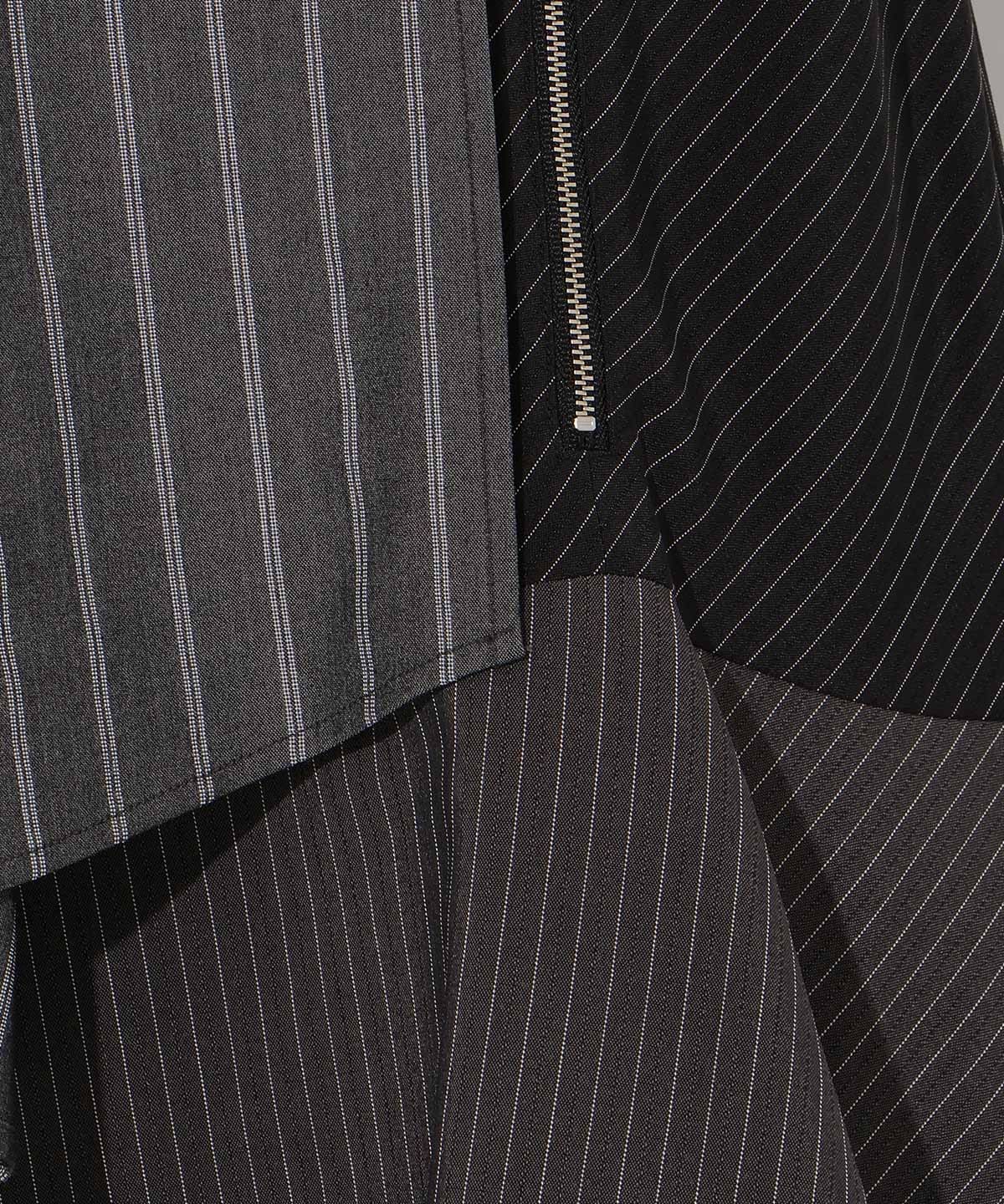 【先行予約受付中】ストライプパッチワークスカート