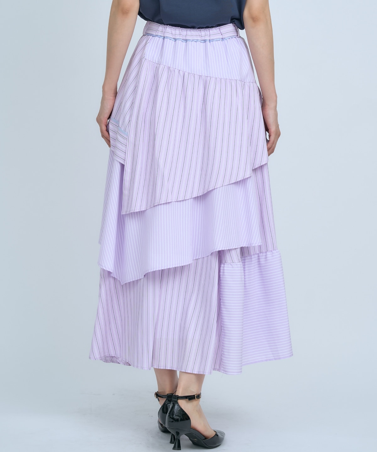 マルチストライプスカート