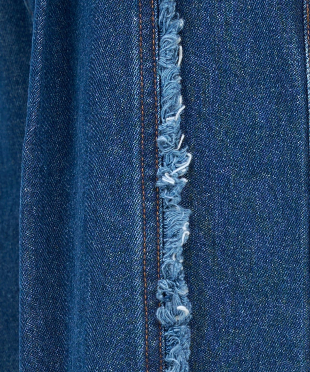 【先行予約受付中】フリンジラインワイドデニムパンツ