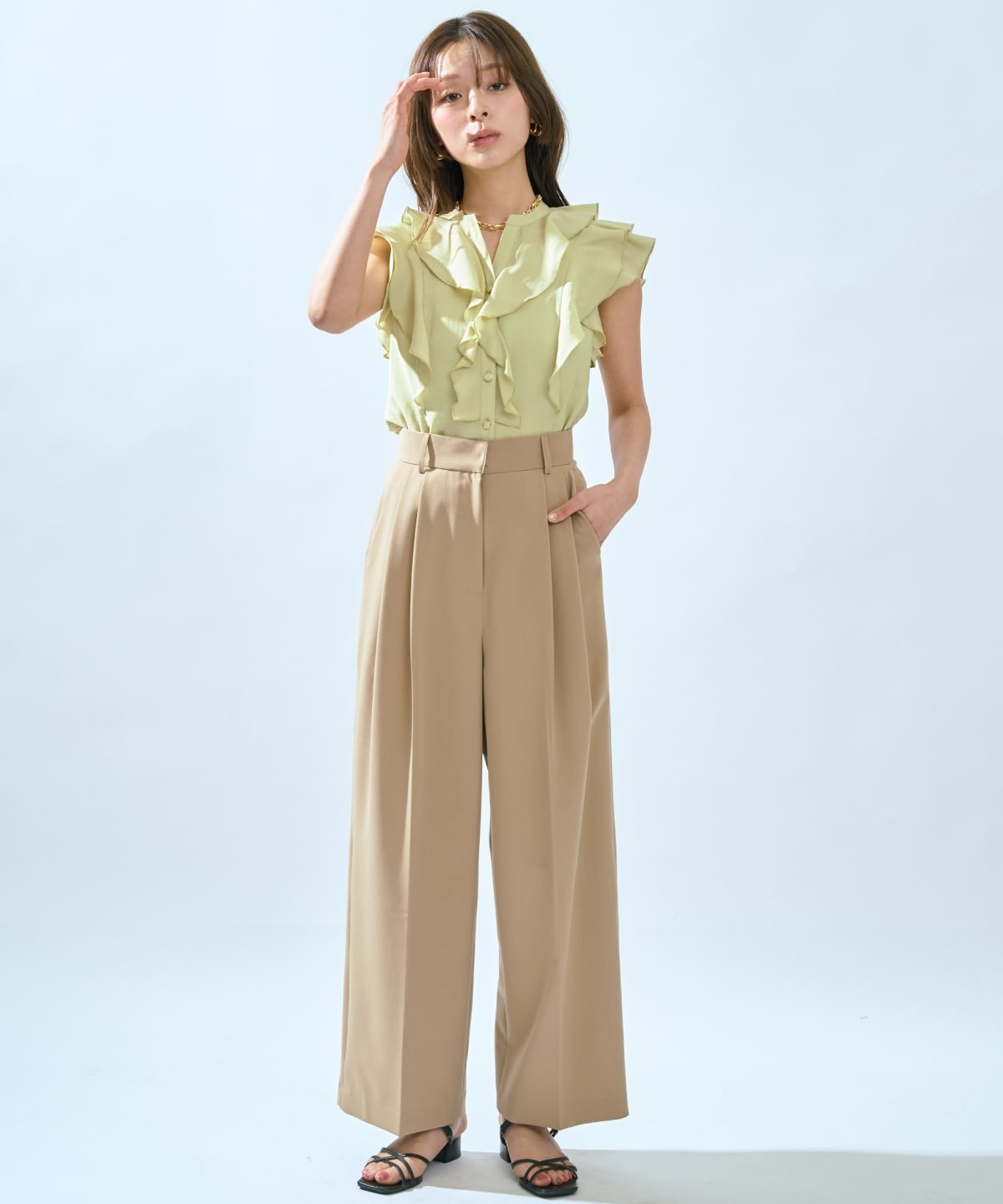 【先行予約受付中】2タックワイドパンツ