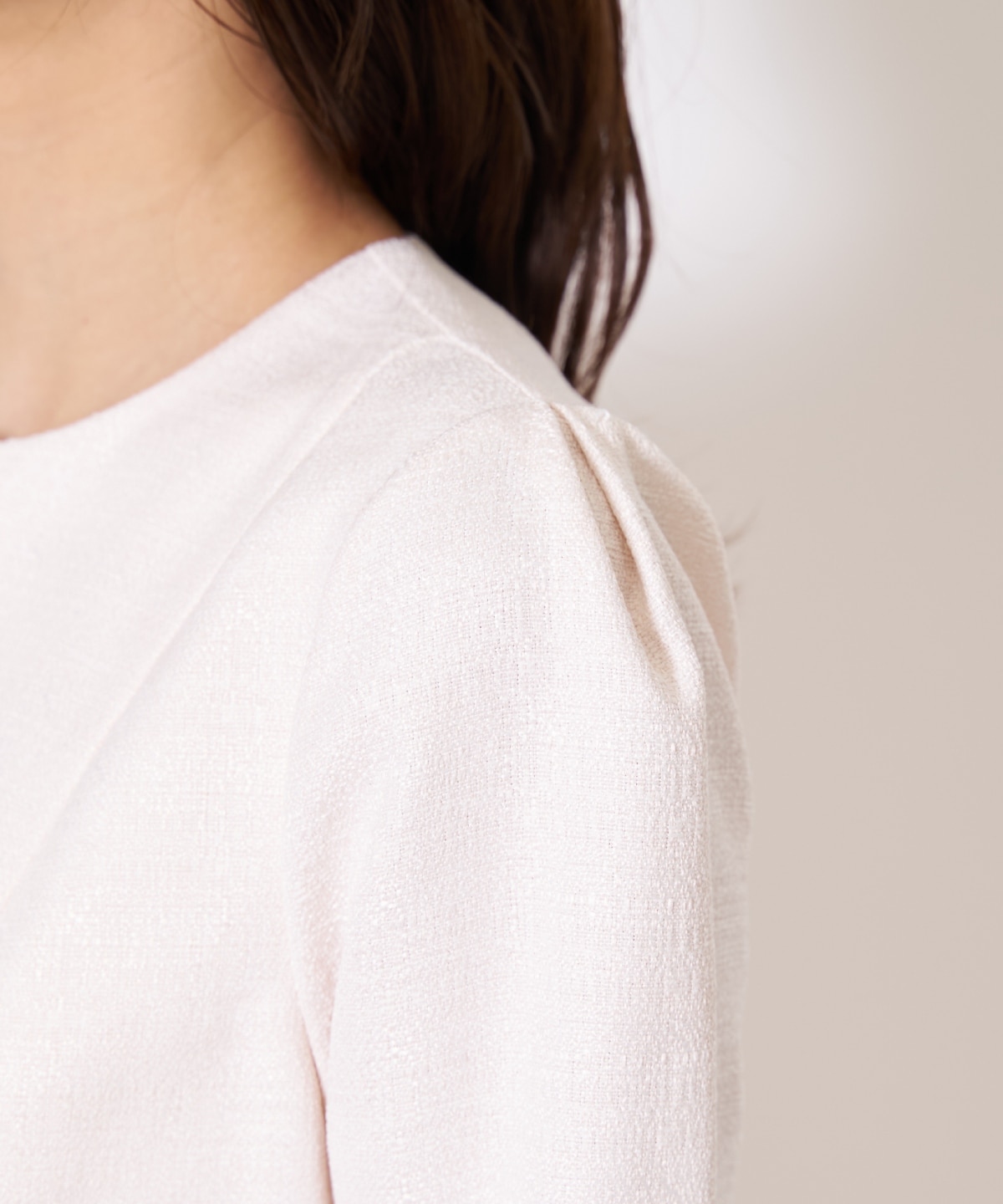 【先行予約受付中】ツイードジャケットドッキングワンピース