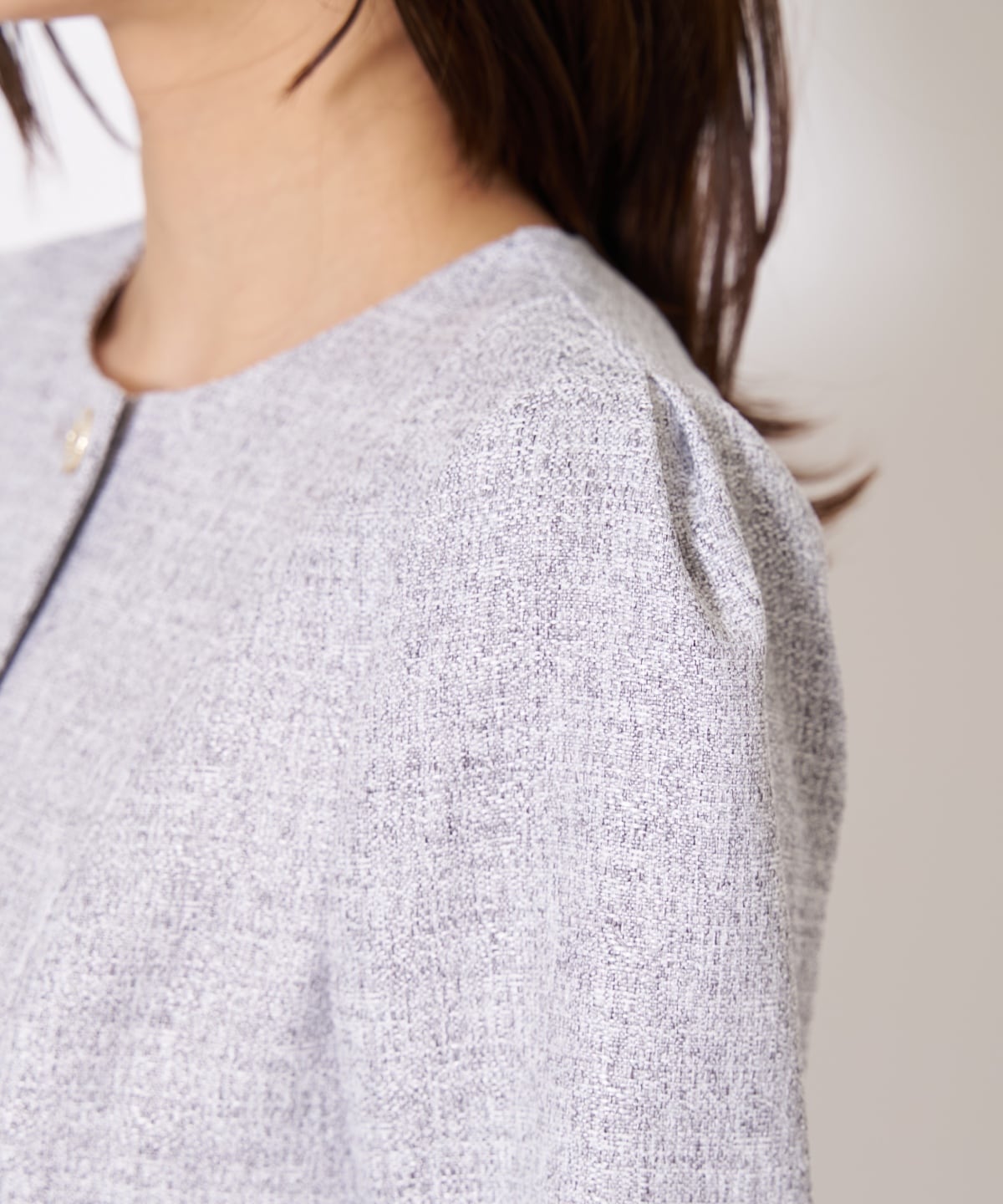 【先行予約受付中】ツイードジャケットドッキングワンピース